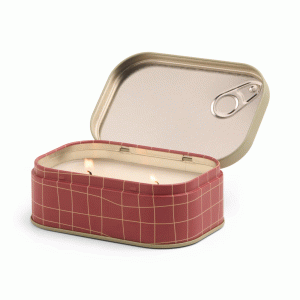 BIS0401EU Bistro 127g Tomato Printed Tin Candle Paddywax - Heirloom Tomato